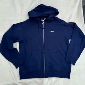 Levi’s Navy Blue zip up hoodie